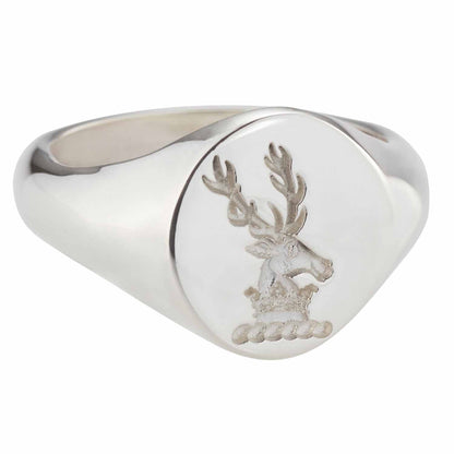 Irish Rings - Sterling Silver Coat of Arms Ring and Wax Seal - Medium