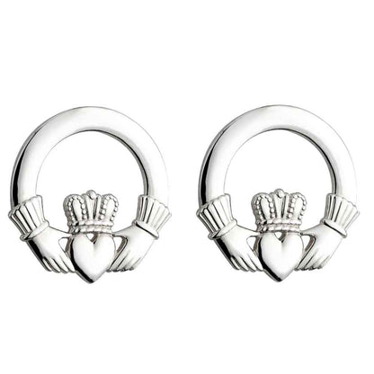 Irish Earrings | Sterling Silver Claddagh Earrings