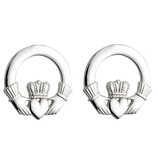 Irish Earrings | Sterling Silver Claddagh Earrings