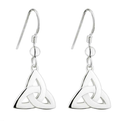 Celtic Earrings - Sterling Silver Trinity Knot Earrings