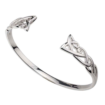 Celtic Bracelet - Sterling Silver Torc Bangle