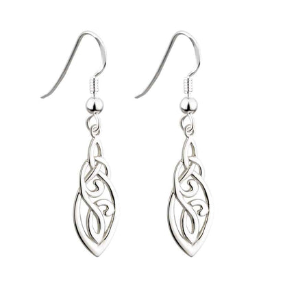 Celtic Earrings - Sterling Silver Celtic Trinity Knot Earrings