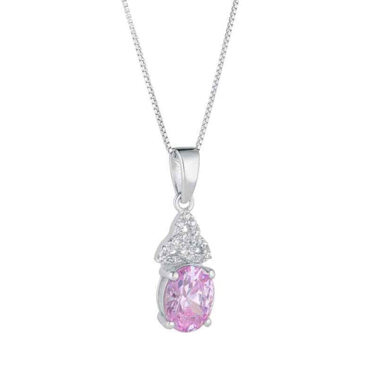 Irish Necklace | Celtic Trinity Knot Crystal Birthstone Pendant