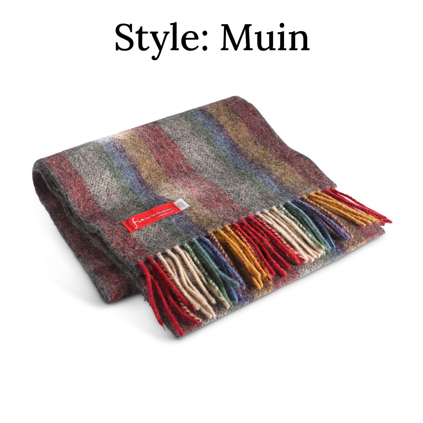 irish scarf | 100% lambswool 78 inch x 9 inch
