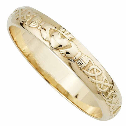 Claddagh Ring - Ladies 14k Gold Claddagh Wedding Band