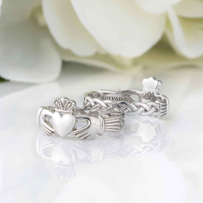 Claddagh Ring - Ladies Sterling Silver Claddagh Weave