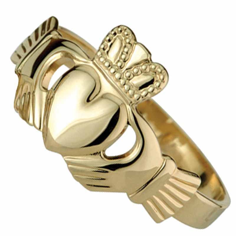 claddagh ring - maids 10k yellow gold claddagh ring