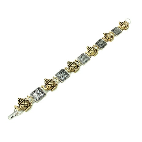 Irish Bracelet - Two Tone Irish Tea Time Bracelet