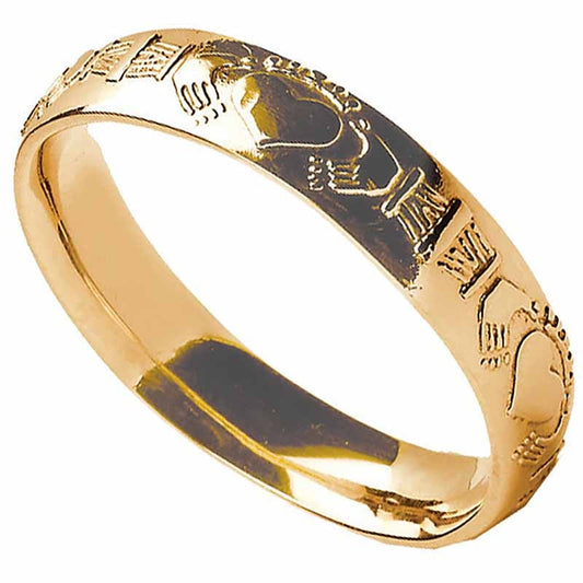 Claddagh Ring - Men's Claddagh Court Wedding Band