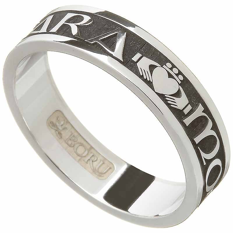 irish rings - ladies sterling silver mo anam cara ring "my soul mate" ring
