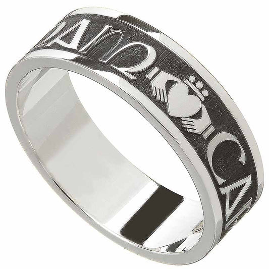 Irish Rings - Men's Sterling Silver Mo Anam Cara Ring "My Soul Mate" Ring