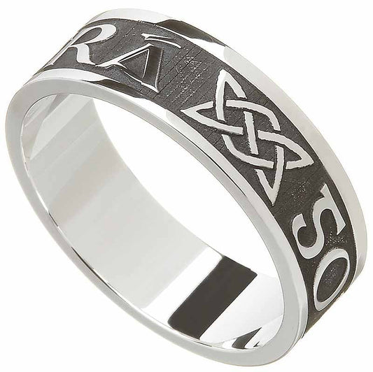 Irish Ring | Men's Gra Go Deo 'Love Forever' Irish Wedding Ring
