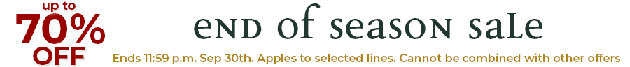 End of Season Sale | Up to 70% OFF