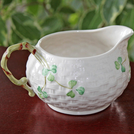 Product image for Belleek Shamrock Cream Jug