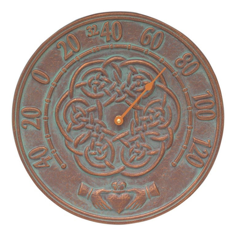 Product image for Irish Blessings Thermometer - Copper Verdigris