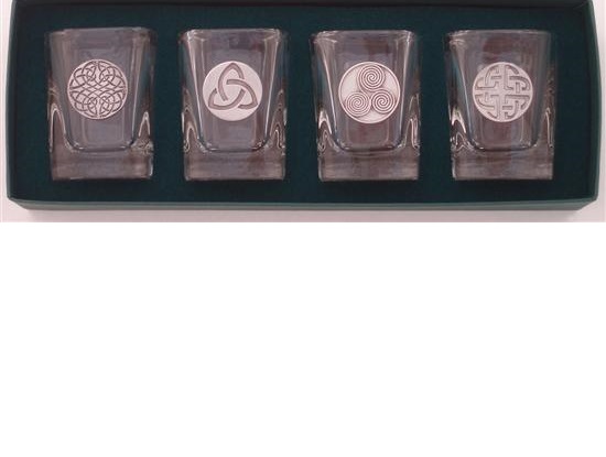Product image for Celtic Symbols Shot Glasses - Set of 4