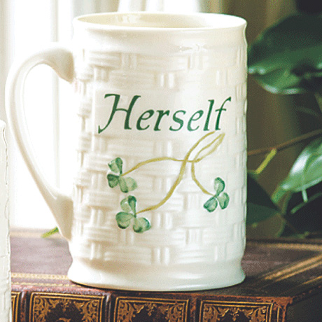 Product image for Belleek Shamrock Herself Mug