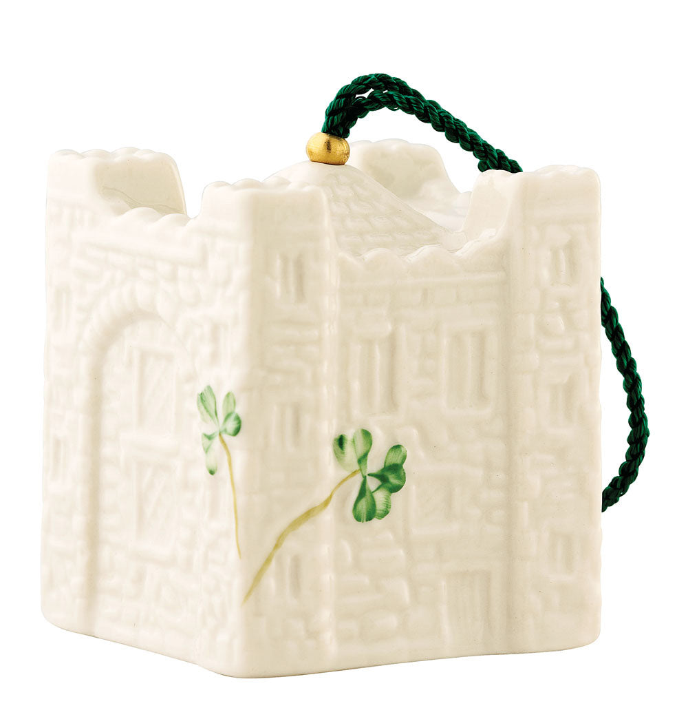 irish christmas belleek bunratty castle bell ornament at irishshop belleek christmas ornaments