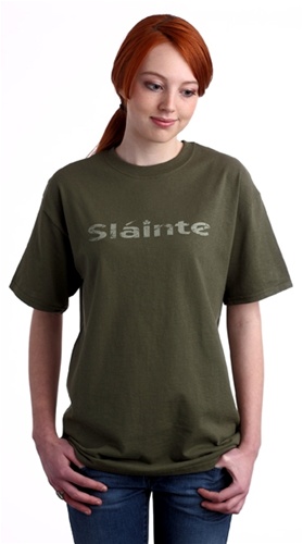 Product image for Irish T-Shirt - Slainte (Summer Green)