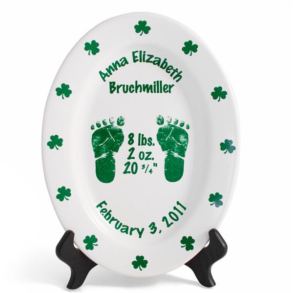 Product image for Personalized 11' Irish Birth Plate