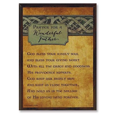 Product image for Irish Parent Plaque - Father