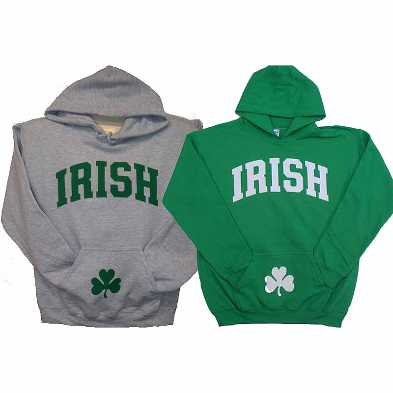 irish zip up hoodies