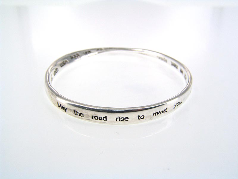 Product image for Irish Blessing Mobius Bangle