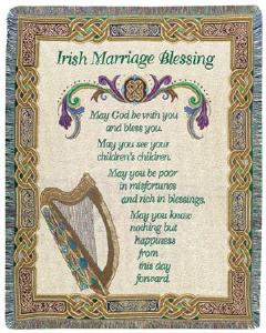 Product image for Irish Marriage Blessing Throw