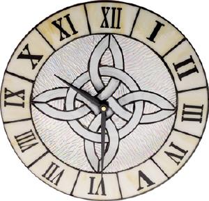 Product image for Stained Glass Celtic Clock