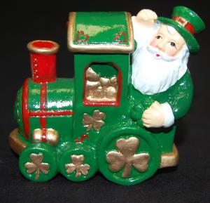 Product image for Irish Christmas - Shamrock Santa Train Ornament