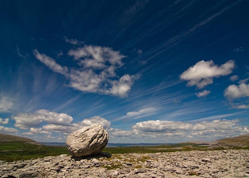 Product image for Boulder on the Burren Photographic Print