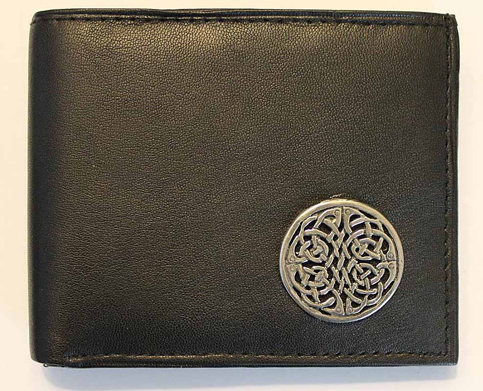 Product image for Irish Wallet - Brigid Knot Leather Wallet