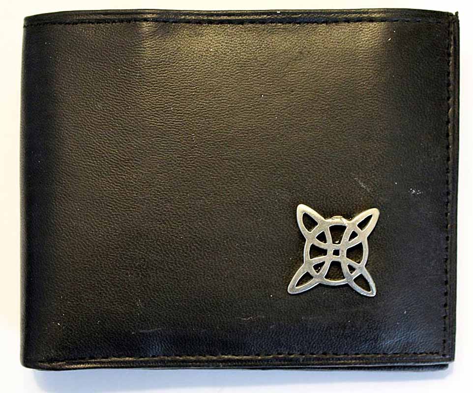 Men's Leather Wallet | Celtic Trinity Knot | Father, Son & Holy Spirit