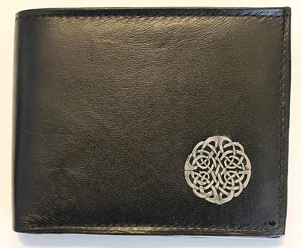 Product image for Irish Wallet - Celtic Knot Sprial Leather Wallet