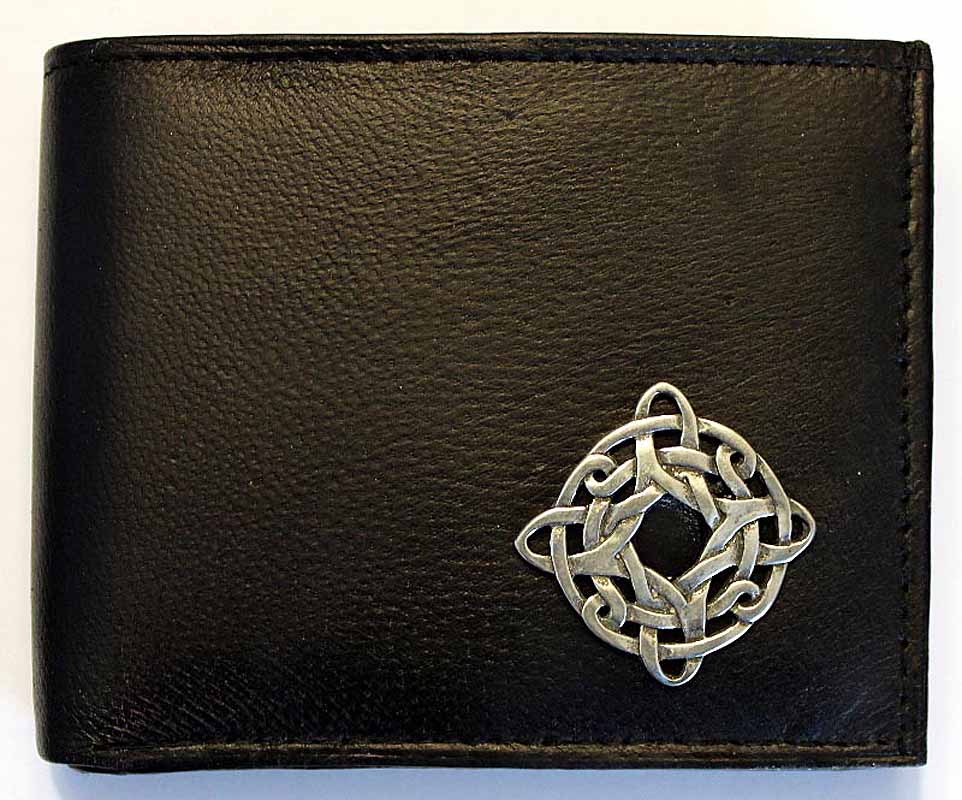 Product image for Irish Wallet - Celtic Knot Leather Wallet