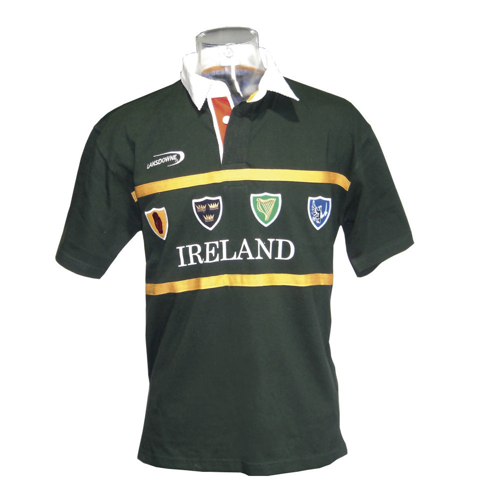 Irish Rugby Shirt Ireland 4 Province Crest Short Sleeve Rugby Shirt