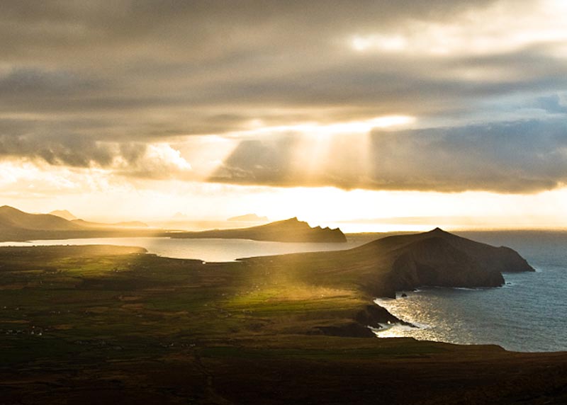 Product image for Evening light, Dingle Peninsula Photographic Print