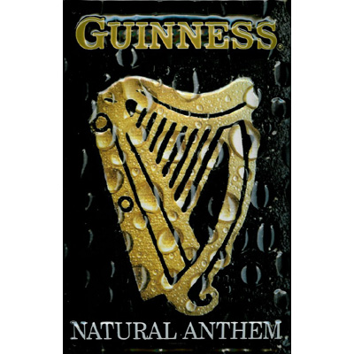 Product image for Guinness Metal Natural Anthem Sign
