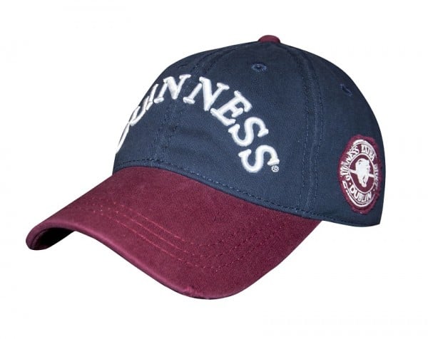 Product image for Guinness Navy Distressed Label Baseball Cap