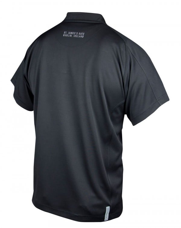 Product image for Guinness Black Embossed Print Rugby Shirt