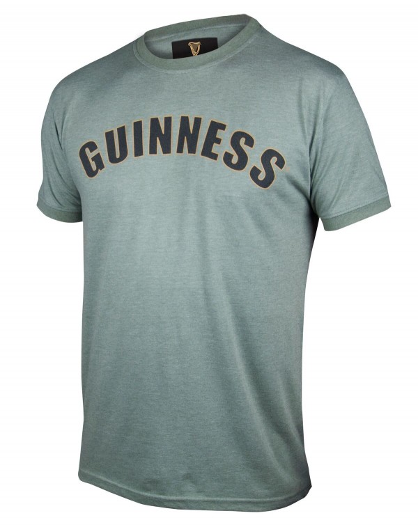 Product image for Guinness Green Heathered Bottle Cap T-Shirt