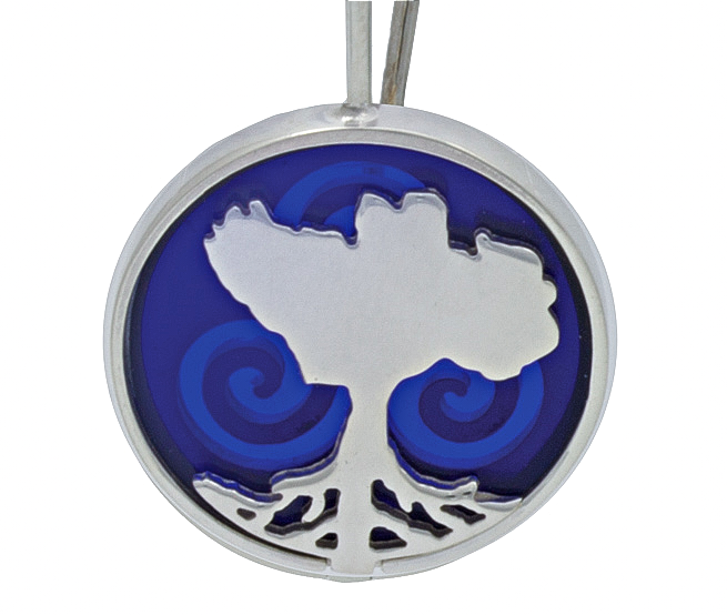 Product image for Irish Necklace - Sterling Silver Growing Home Pendant - Blue Ocean