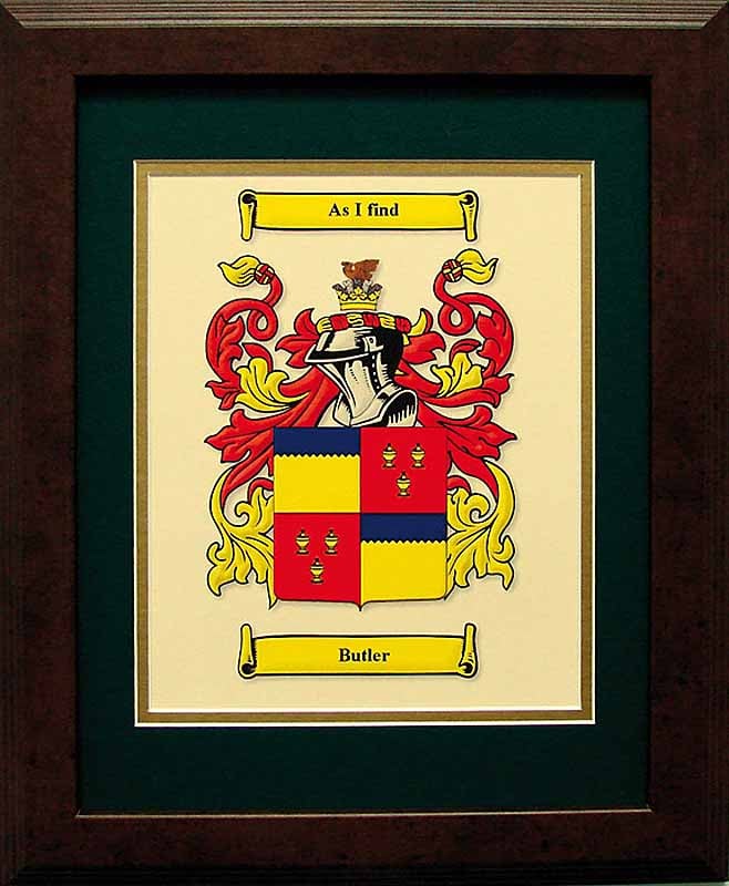 Product image for Personalized 11 x 14 Coat of Arms Matted & Framed Print