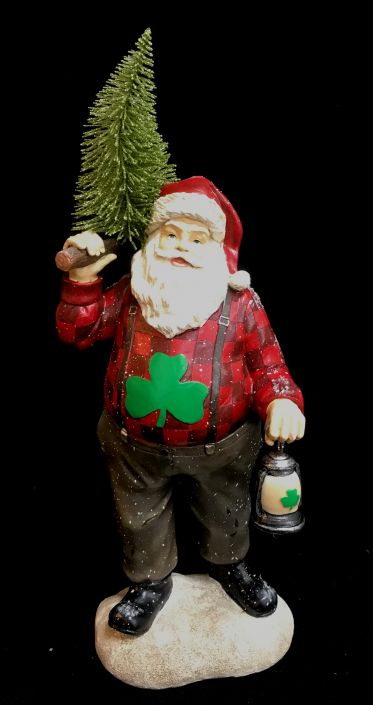 Product image for Irish Christmas - Irish Lumberjack Santa Figurine