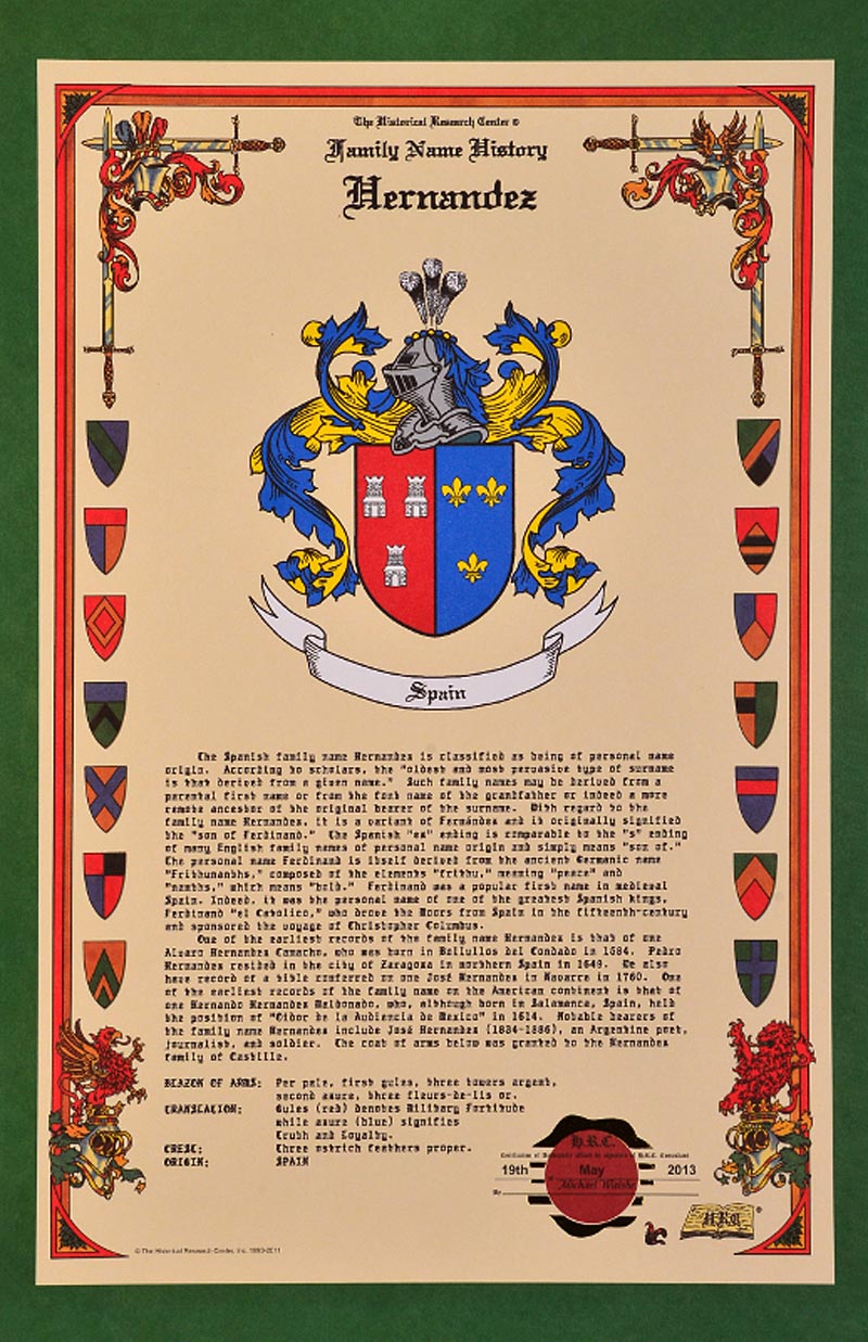 Personalized Irish Coat of Arms Celebration Scroll - Unframed at ...