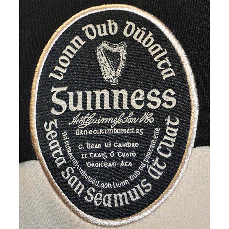 Guinness Shirt Black and Cream Classic Guinness Rugby Shirt at