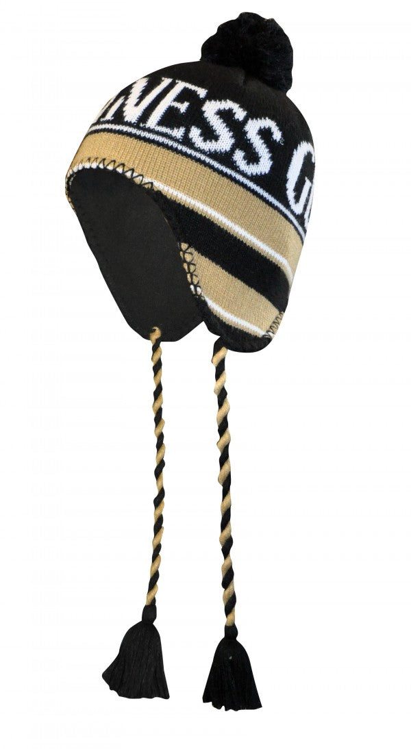 Guinness Striped String Knit Beanie Hat at JATRGN9002