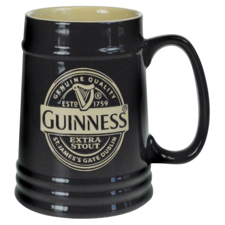 Product image for Guinness Black Ceramic Tankard