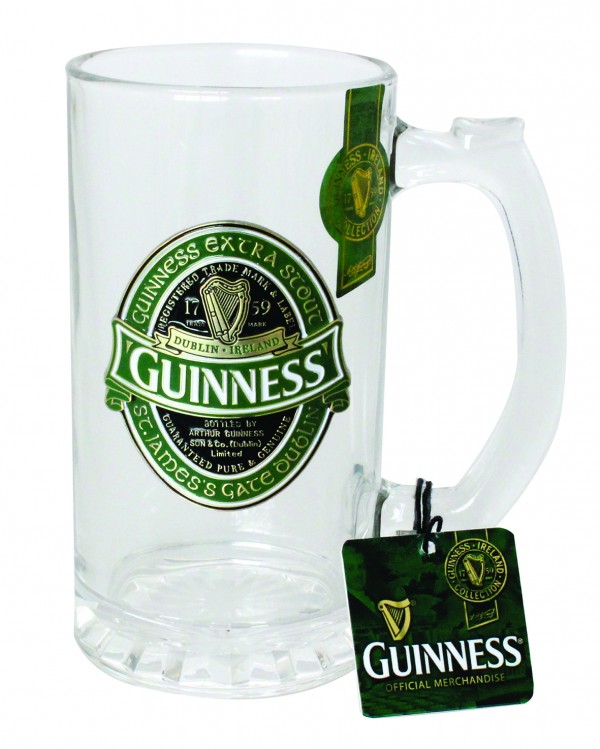 Guinness Straight Logo Pint Glass - Irish Jewelry