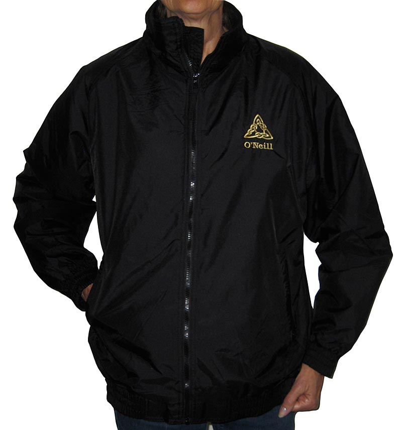 Product image for Personalized Black Fleece Lined Nylon Jacket
